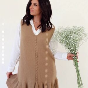 NWT So Me Taupe Sweater Dress M